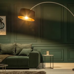 Golvlampa Forma svartguld / 13069
