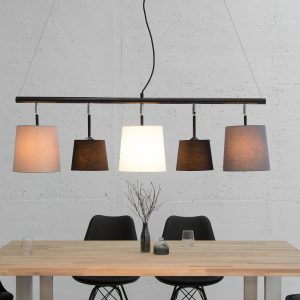 Hänglampa Nivåer 100cm svart gråvit / 37741