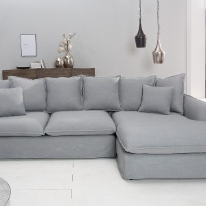 Hörnsoffa Heaven 255cm linne grå / 37647