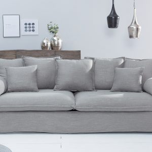 Heaven soffa 3-sits linne grå / 38936