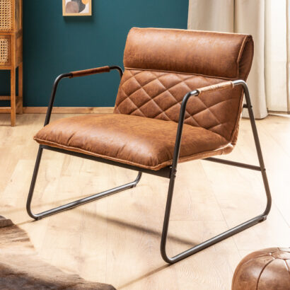 Mustang Lounger fåtölj vintage ljusbrun / 39482