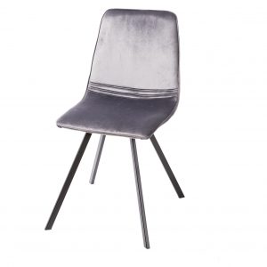 Stol Amsterdam mörkgrå sammet / 39920