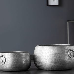 Skålorienteringsuppsättning av 2 silver / 40909