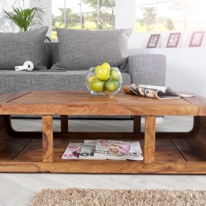 Soffbord Curved II 100cm Sheesham / 37204