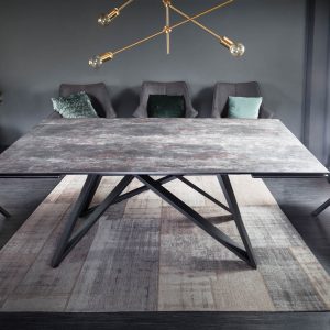 Matbord Atlas 180-220-260cm keramisk lava / 40118