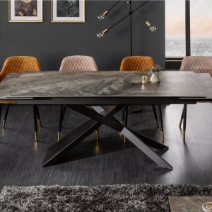 Matbord Euphoria 180-220-260cm keramisk marmorlook / 40644