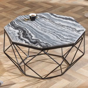 Soffbord Diamond 70cm marmorgrå / 40394