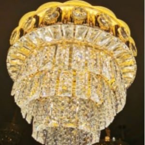 Rund taklampa Archimede förgylld 50cm