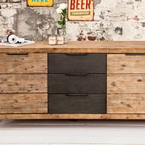 Sideboard Factory 180cm Akazie teakgrau/ 36771