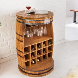 Vinställ Bodega 90cm mangoflaskor och glas/42378