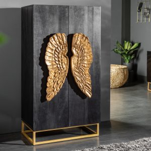 Highboard Angel 140cm Mango schwarz/ 40056