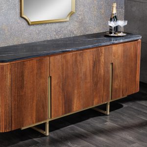 Sideboard Gatsby 160cm mango marmor guld/ 43336