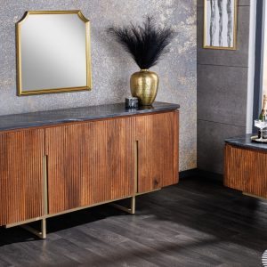 Sideboard Gatsby 160cm mango marmor guld/ 43336