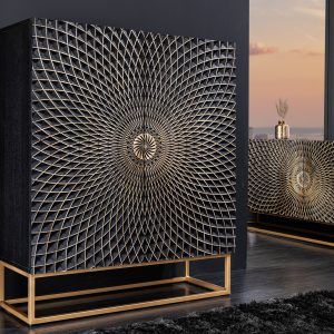 Highboard Illusion 120cm Mango schwarz/ 44321
