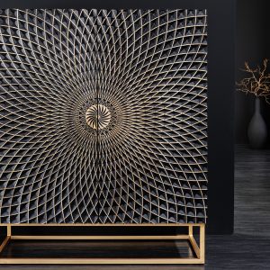 Highboard Illusion 120cm Mango schwarz/ 44321