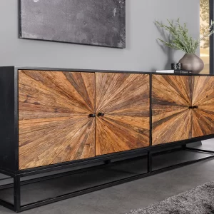 Skänk BARRACUDA 180 cm mangoträ och brun teak/ 44987