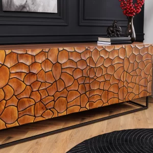 Skänk VULCANO 180 cm 3D-mosaik mangoträ brun/ 44651